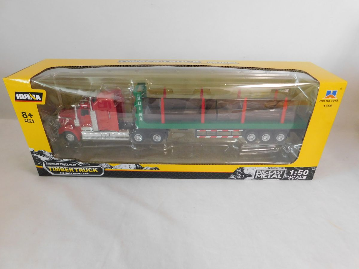 Imex 14586 1:50 Red/Green American Truck Head Timber Truck Diecast Model