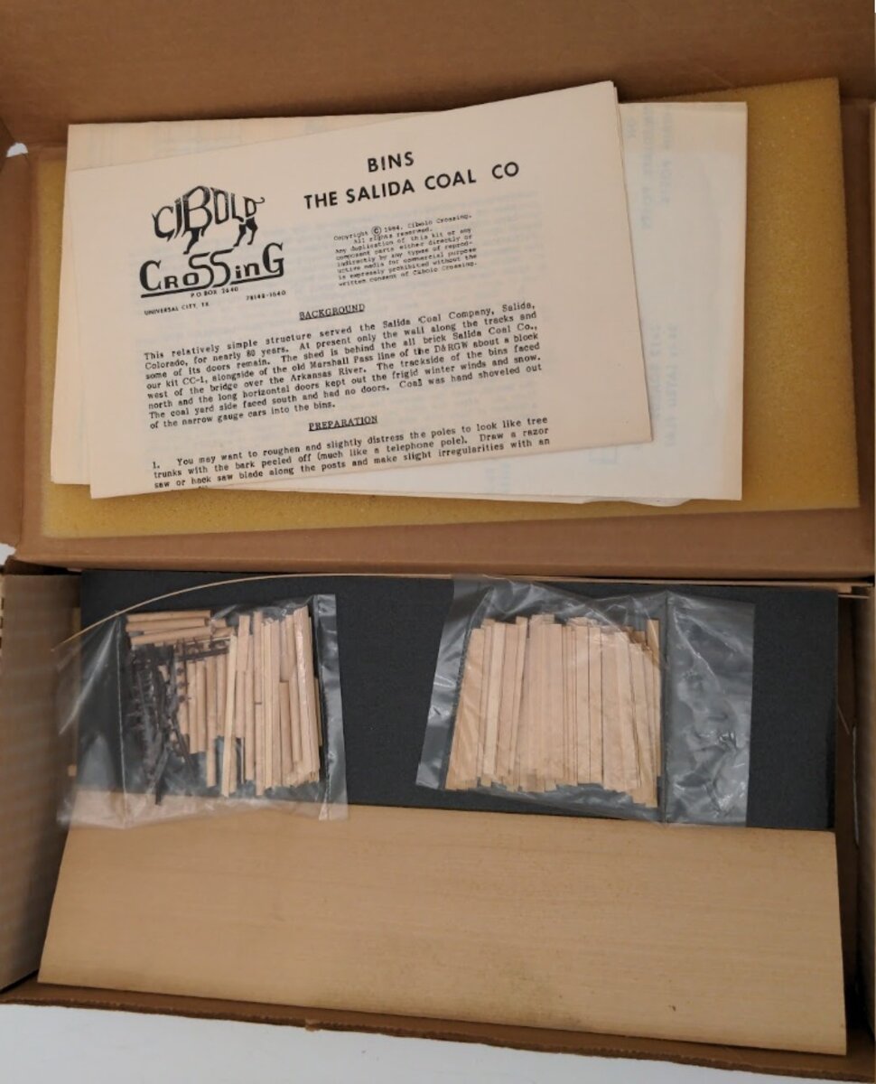 Cibolo Crossing CC-2 HO Scale Salida Coal Co. Bins Building Kit