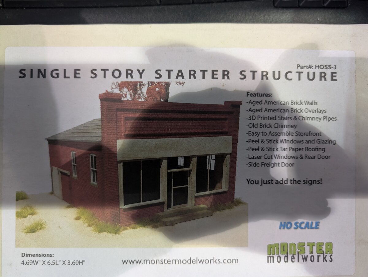 Monster Model Works HOSS-3 HO Scale Single Story Starter Structure Building Kit