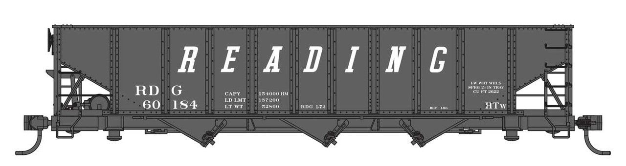 Walthers 910-56726 HO Reading 70-Ton AAR 3-Bay Open Hopper #60266