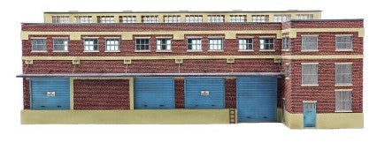 Monster Model Works HOFHFLAT HO The Brick Freight House Background Flat Kit