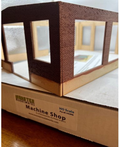 Monster Model Works HOMS HO Scale Machine Shop Basswood Building Kit