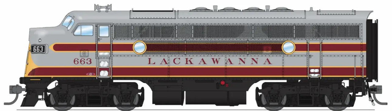 Bowser 24635 HO Lackawanna EMD F3A Diesel Locomotive DCC & Sound #663