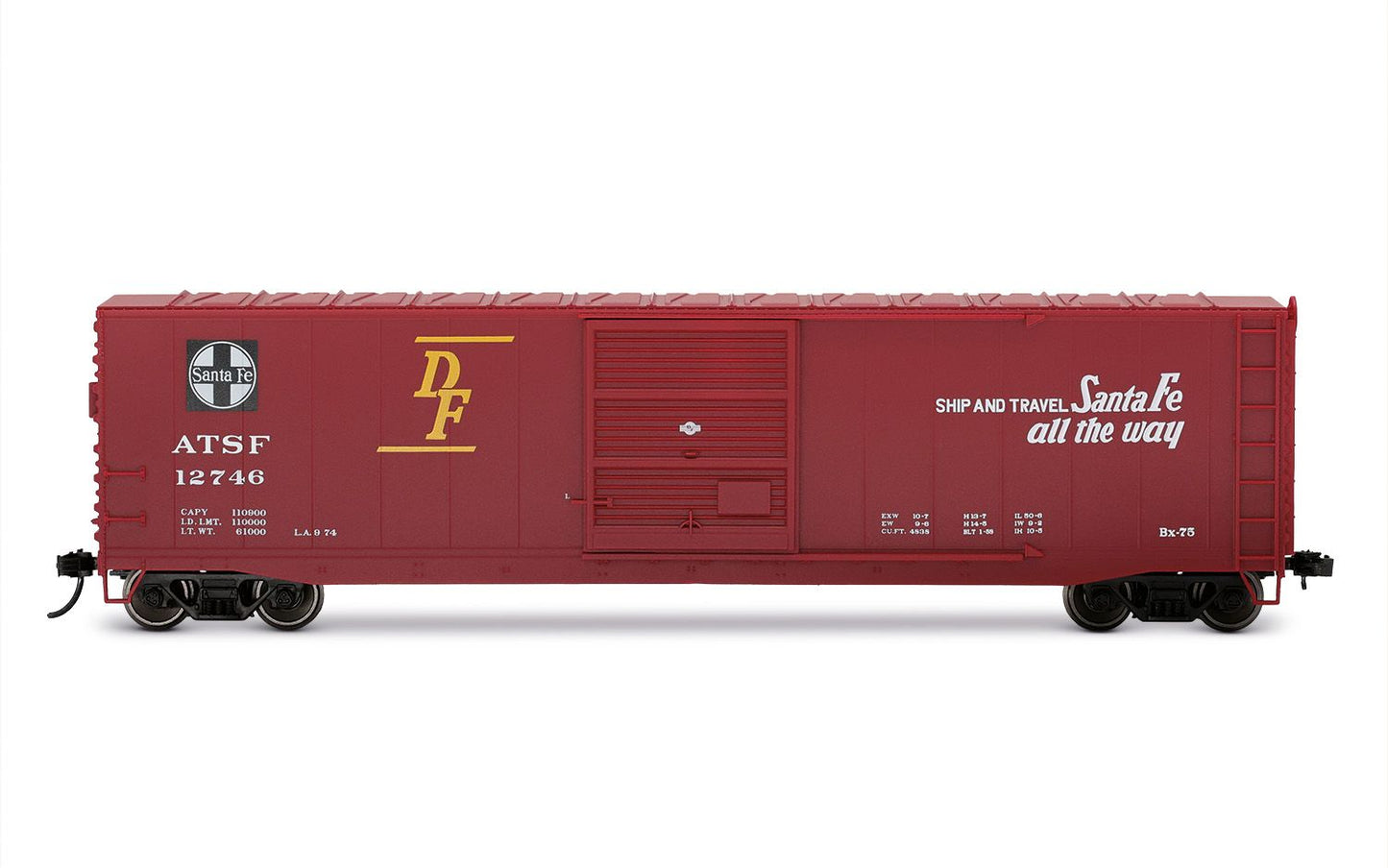 Rivarossi HR6661C HO ATSF 50' Single-Door Boxcar, No Roofwalk #12746