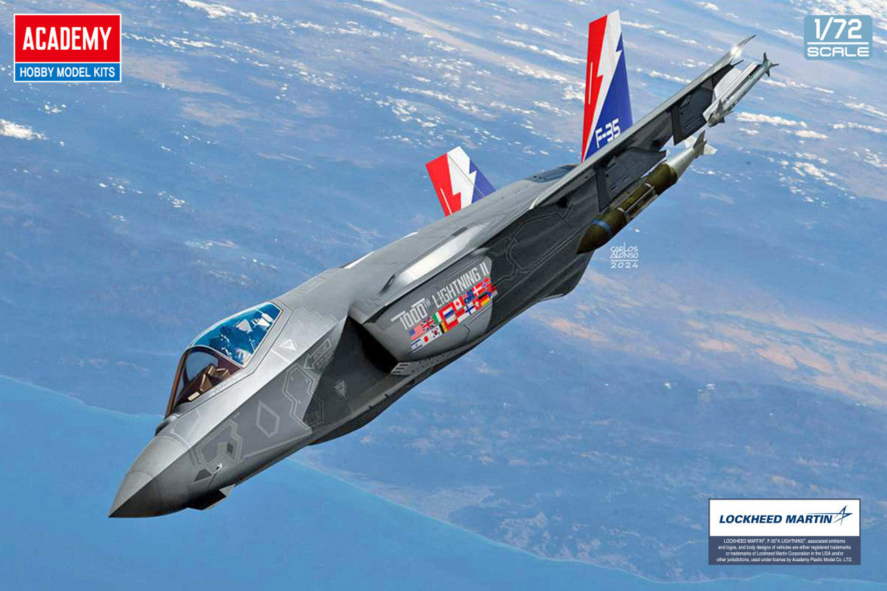 Academy 12591 1:72 Academy F-35A Lightning II 1000th Aircraft Plastic Model Kit