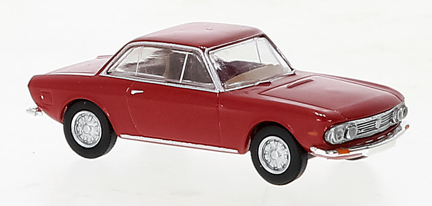 Brekina Automodelle 29625 HO Assembled Red 1963-1976 Lancia Fulvia Car