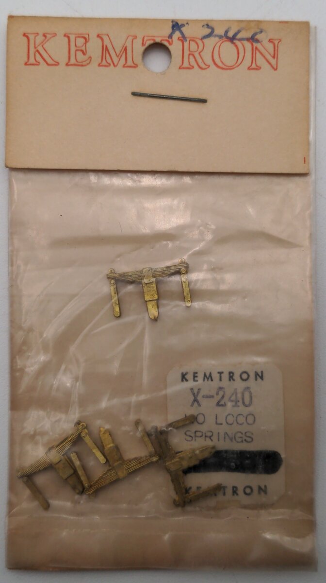 Kemtron X-240 HO Loco Springs (Set of 4)