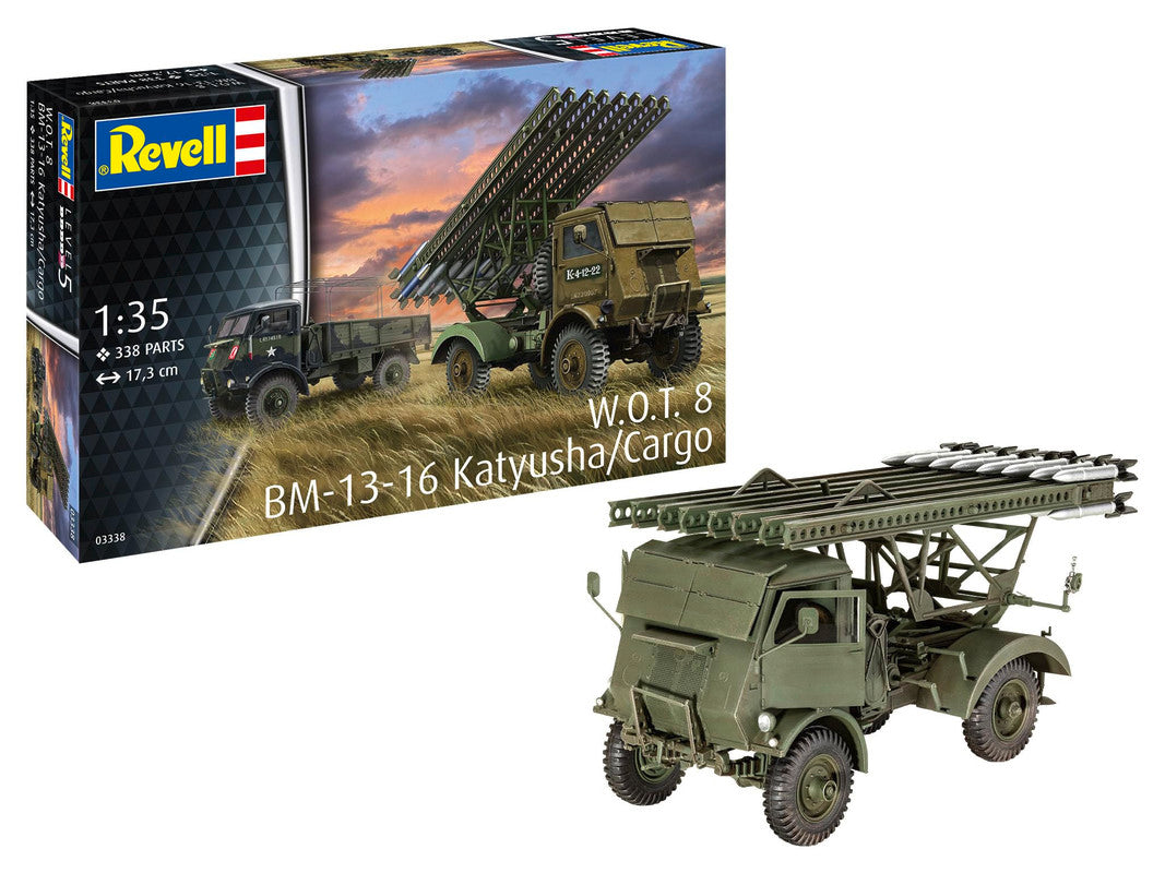 Revell of Germany 03338 1:35 W.O.T. 8 Chassis BM-13-16 Katyusa/Cargo Plastic Kit