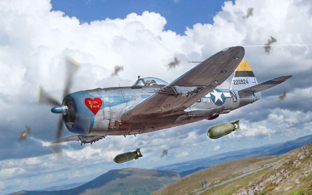 Italeri 2835 1:48 Republic P-47D Thunderbolt Aircraft Plastic Model Kit
