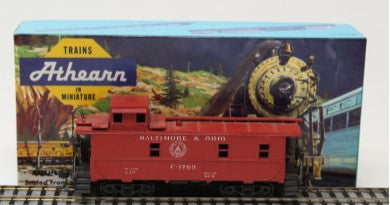 Athearn 1255 HO Baltimore & Ohio Regular Caboose Car #C-1769 KIt