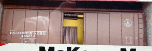 McKean Models 404 HO Baltimore & Ohio 40' Molded DT Steam Era Boxcar #465014 Kit