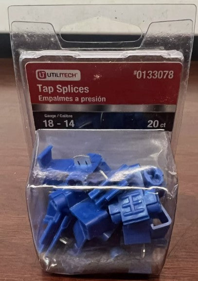 Acme 0133078 Utilitech Tap Splices 18-14 Gauge 20 Count