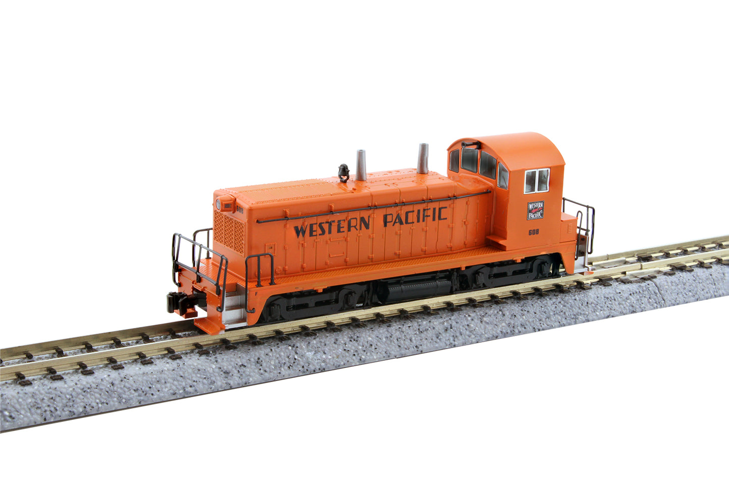Kato 176-4396-S N Western Pacific NW2 Switcher Locomotive with DCC + Sound #608