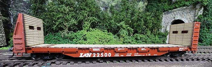 State Tool & Die 723 HO L&N Bulkhead Flatcar Bulkhead Flatcar #22515