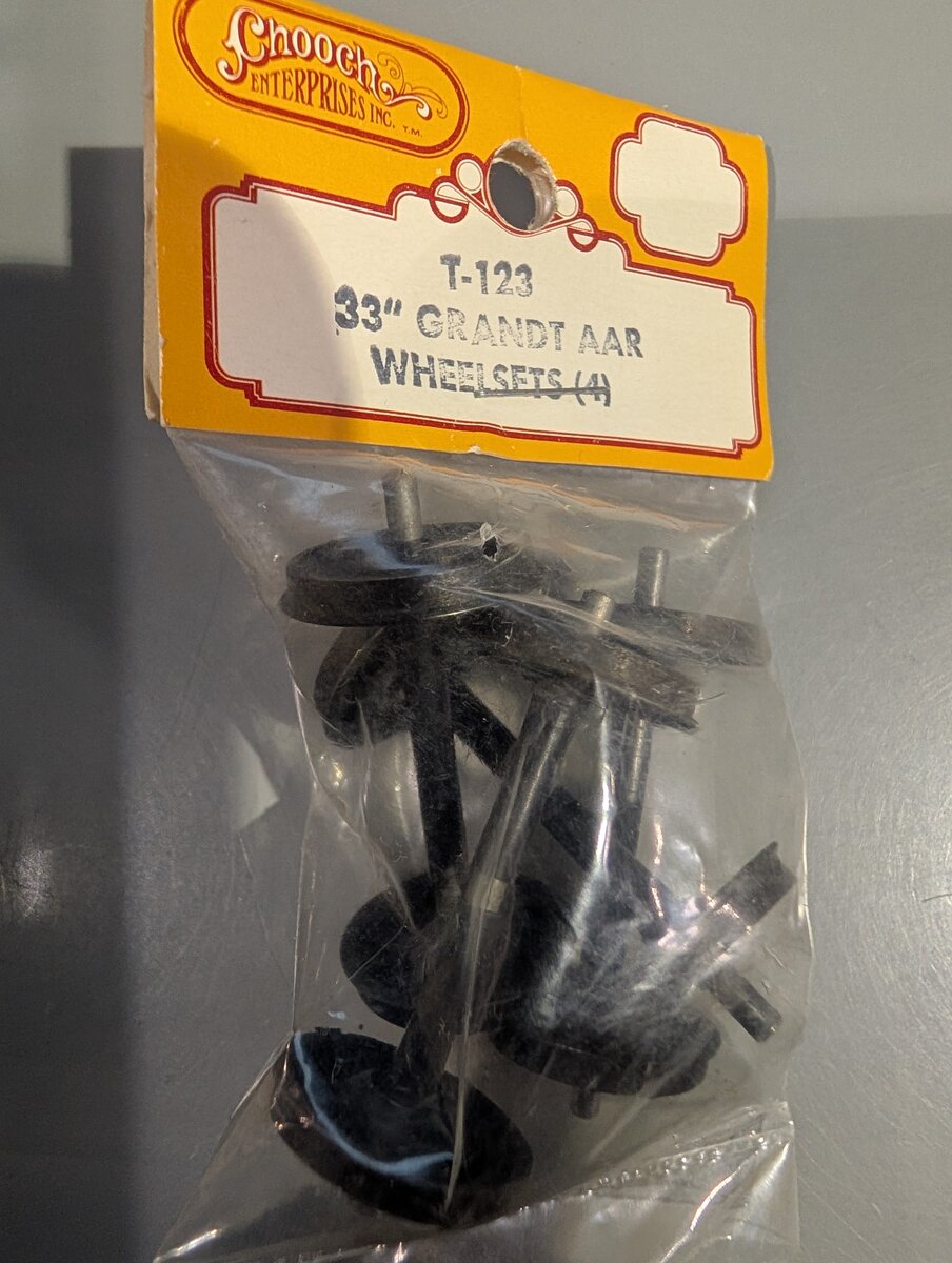 Chooch Enterprises Inc T-123 33" Grandt AAR Wheel Sets (4)