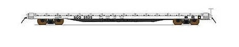 InterMountain 46420-04 HO SOO Line 60' Wood Deck Flat Car #5513
