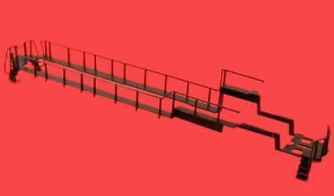 Kato 922081 N Scale Black Handrail Set Dash9 6-Step Wide HR Brack