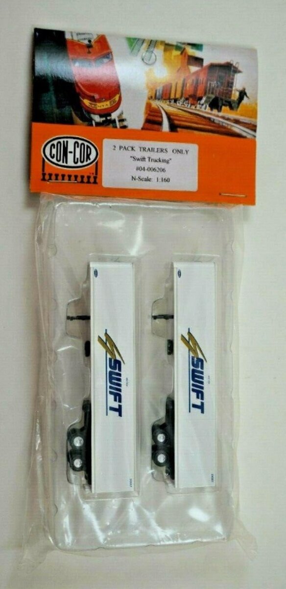 Con-Cor 04-006206 N Scale Swift Only Trucking Trailers (Pack of 2)
