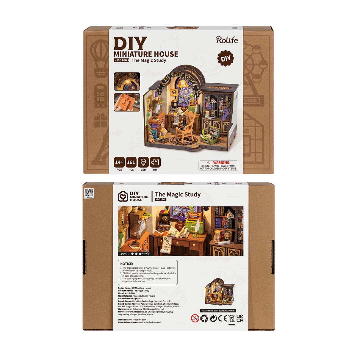 Robotime DG166 Rolife The Magic Study DIY Miniature House