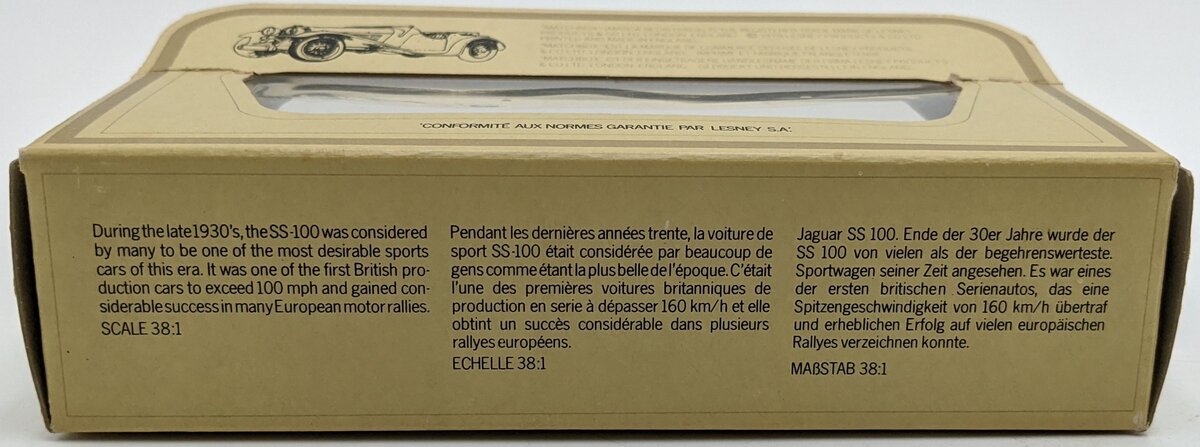 Matchbox Y-1 38:1 Models of Yesteryear 1936 Jaguar SS 100