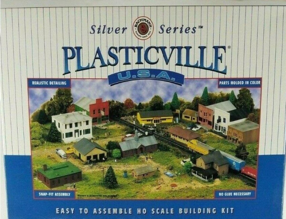 Bachmann 45533 HO Silver Series Plasticville USA1930's School House Building Kit