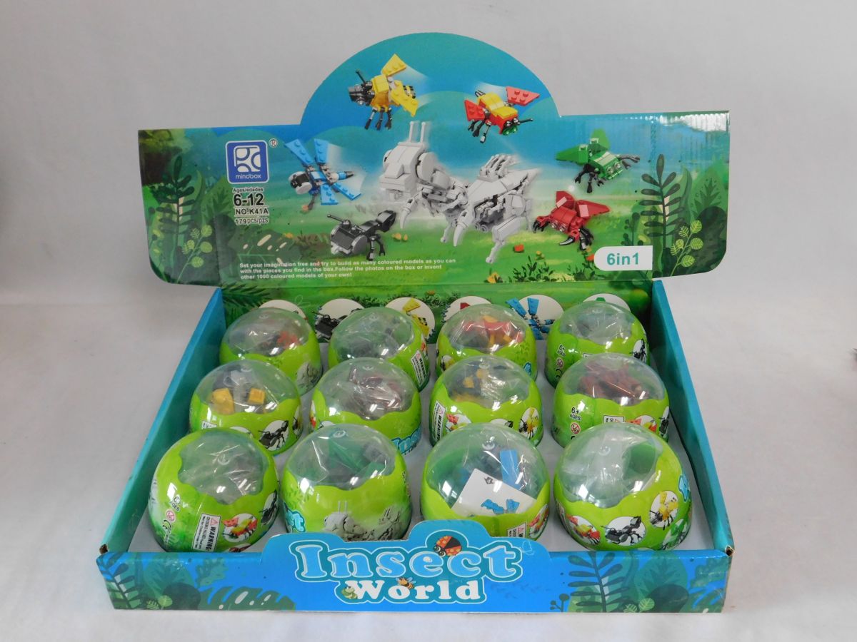 Jiestar K41A Mini Insects Egg Display (Set of 12)