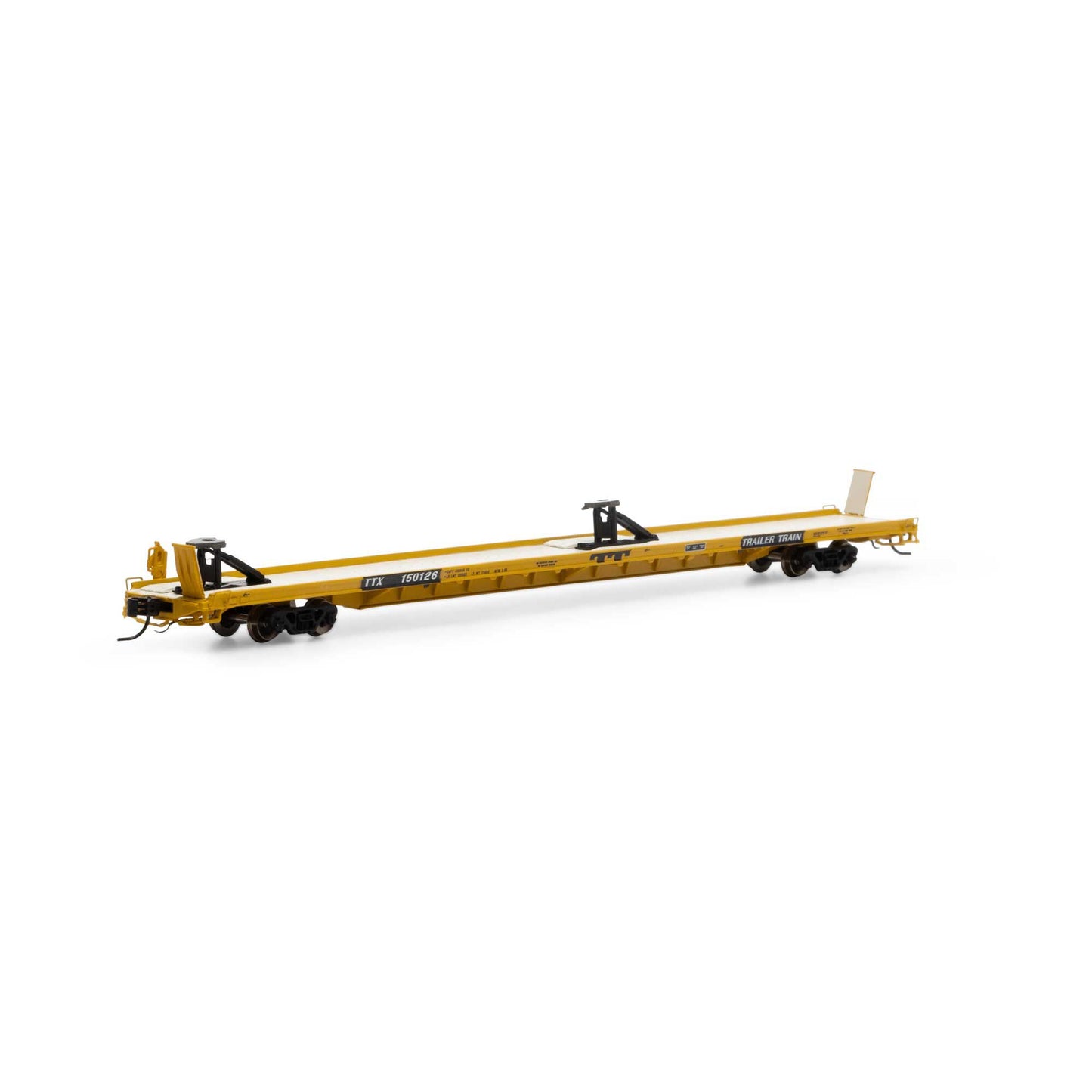 Athearn GN14365 N TTX Yellow F89-F 89'8" TOFC Flat Car #150126