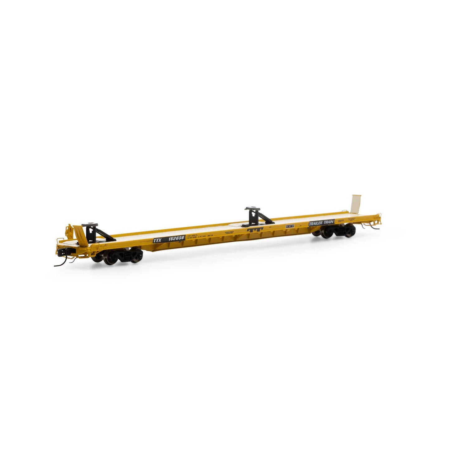 Athearn GN14366 N TTX Yellow F89-F 89'8" TOFC Flat Car #152638