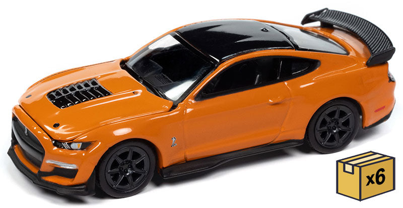 Auto World AWSP171-B-CASE 1:64 '21 Ford Mustang Shelby GT500 Diecast (Pack of 6)