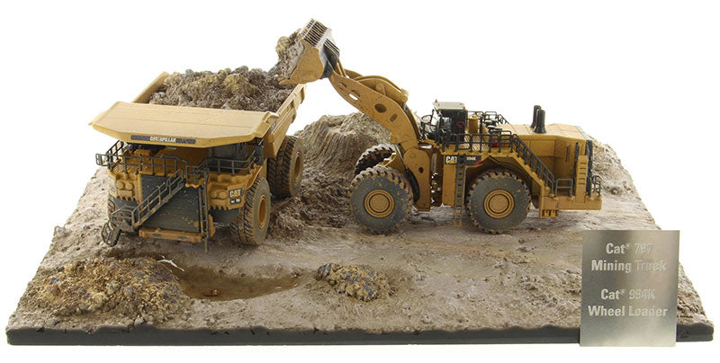 どーる DieCast Masters 85762 1:125 CAT 994K Wheel Loader & CAT 797 Mining