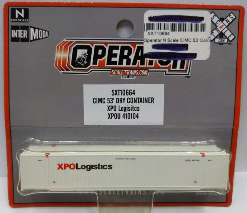 Scale Trains SXT10664 N Scale XPO Logistics CIMC 53' Dry Container Road