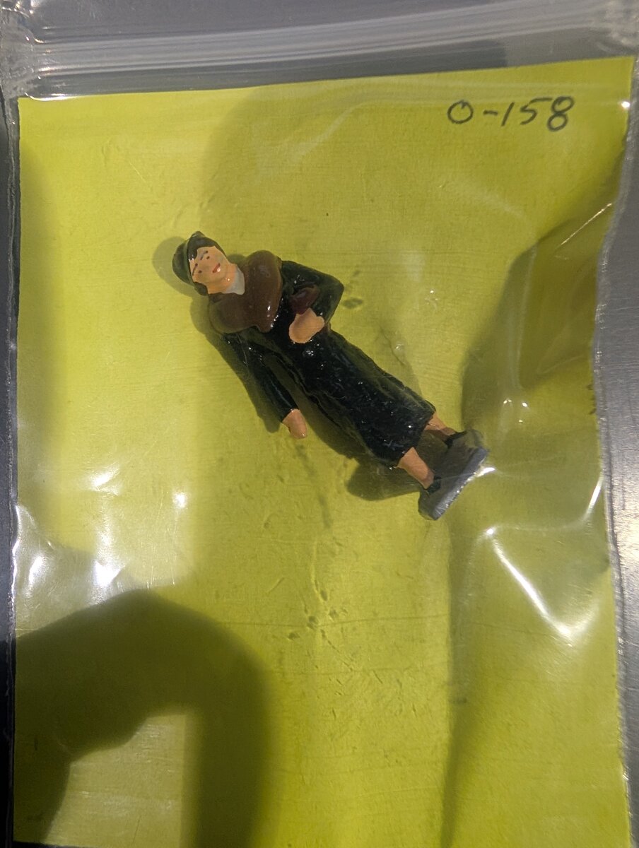 The Railmen Company 158 O Scale Woman in Fur-Lined Overcoat Figure