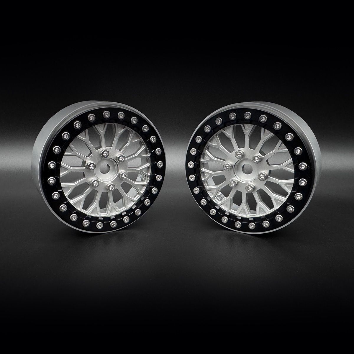 Reef's RC REEFS229 2.2 "Shield" Aluminum Beadlock Wheels w/Hubs (Pack of 2)