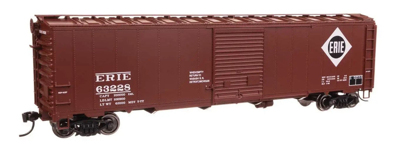 Walthers 910-46514 HO Erie Ready to Run 50' AAR Single Door Boxcar #63228