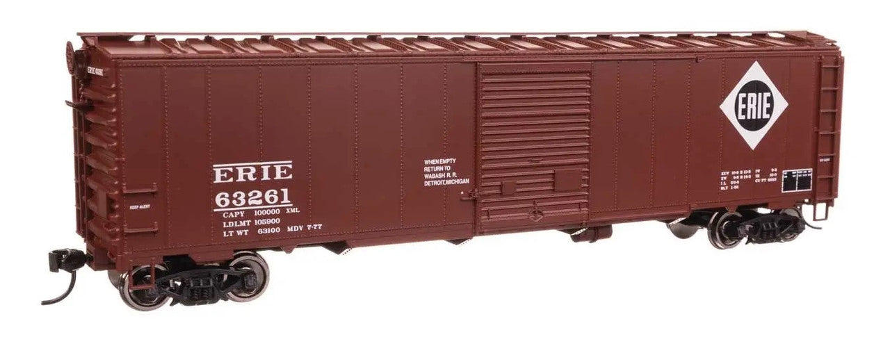 Walthers 910-46516 HO Erie Ready to Run 50' AAR Single Door Boxcar #63261