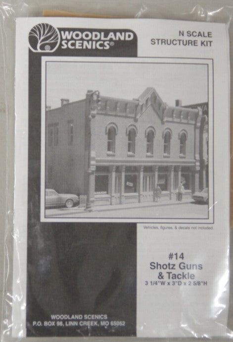 Woodland Scenics 14 N Scale Shotz Guns & Tackle Building Kit