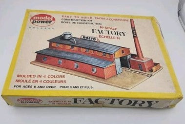Model Power 1509 N Scale X-Acto Factory Building Kit