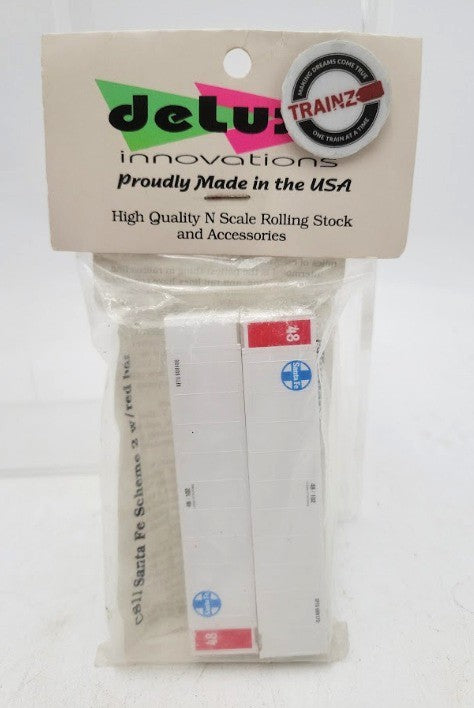Deluxe Innovations C811 N Scale Santa Fe Scheme 2 Red Bar Container (Pack of 2)