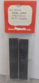 Model Dynamics 30505 N Scale Coal Load Fits Con-Cor 40 FT Hopper Car