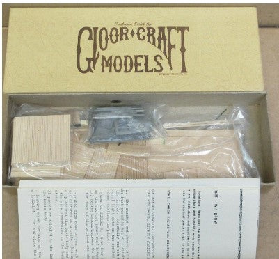 Gloor Craft 554 O Scale Undecorated M-O-W Flanger w/Plow Model Kit