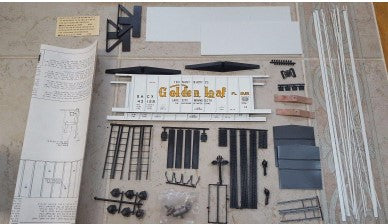 American Standard 5027 O Scale Golden Loaf Flour Airslide Hopper Car Model Kit
