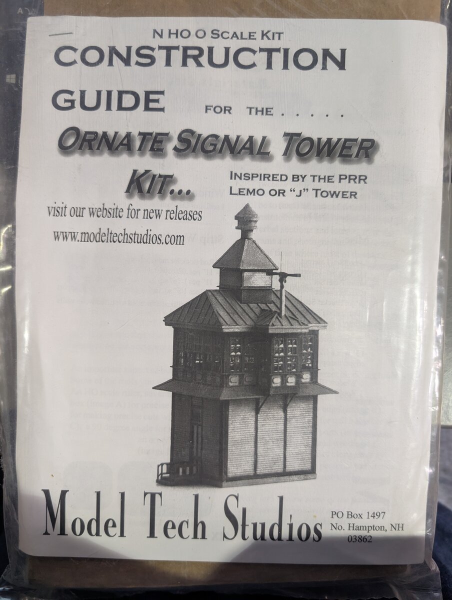 Model Tech Studios S-0062 O Scale Ornate Signal Tower Building Kit
