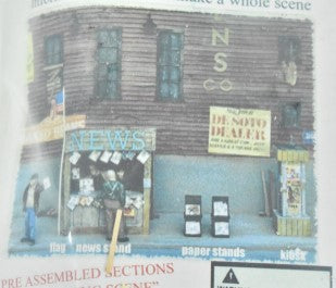 Model Tech Studios O Scale Roadside News Stand & Information Kiosk Model Kit