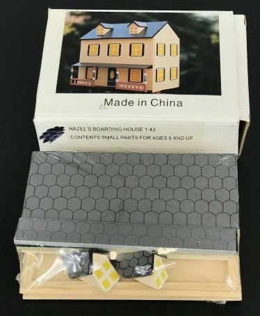 Acme Hazel's Boarding House O Scale Painted Wood Model Building Kit