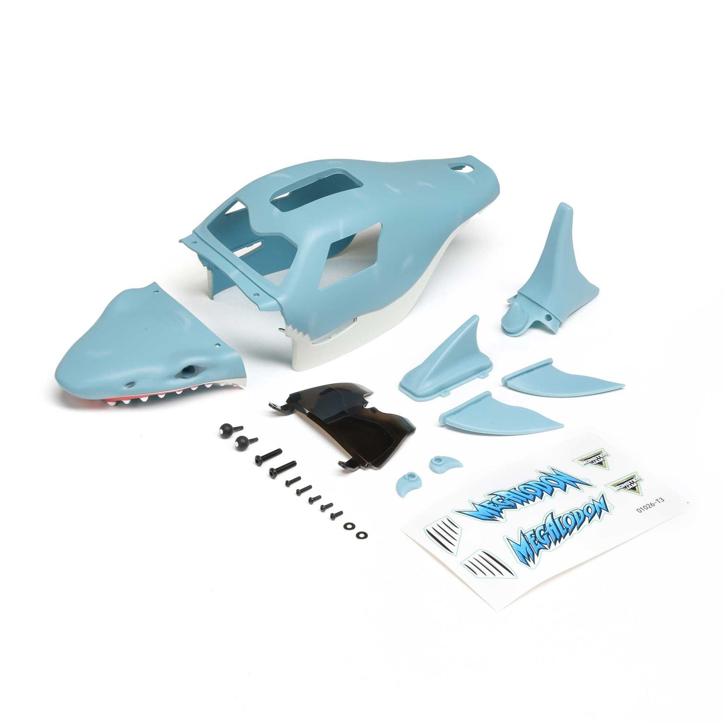Losi LOS-2054 Mini LMT Megalodon Painted Complete Body Set