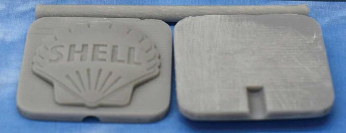 Phoenix Precision Models 31647 HO Shell Gas Station Sign 3D Printed Kit