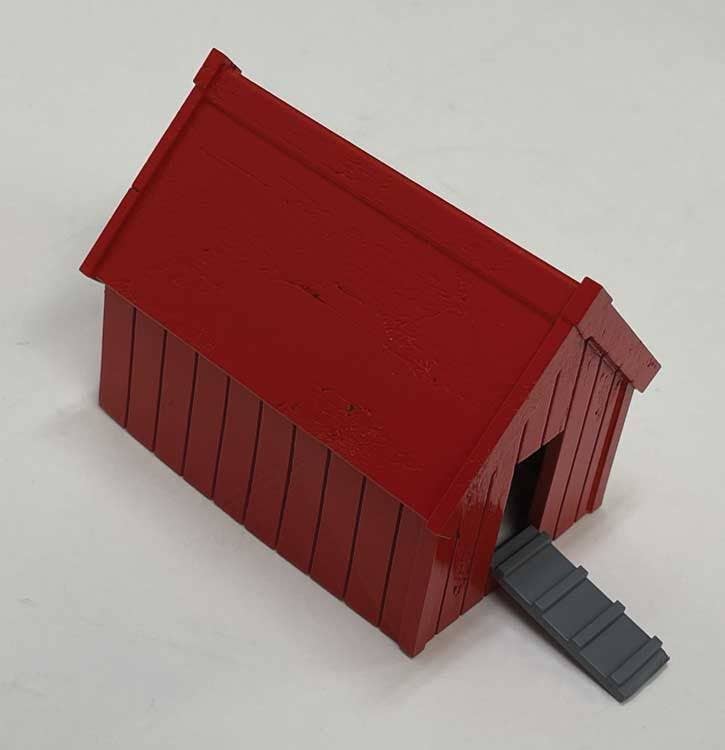 Phoenix Precision Models 33640 O Unpainted Chicken Coop with Ramp 3D Printed Kit