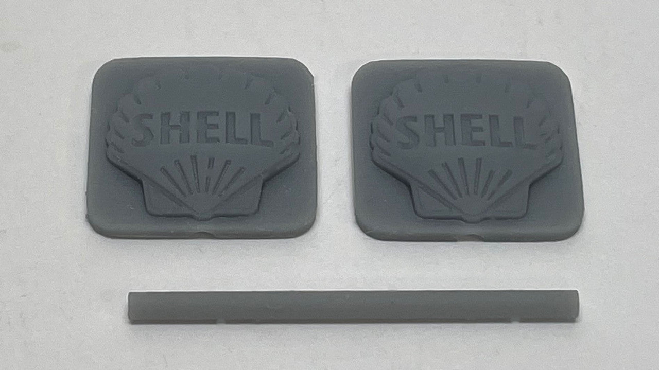 Phoenix Precision Models 30647 N Shell Gas Station Sign 3D Kit (Set of 2)