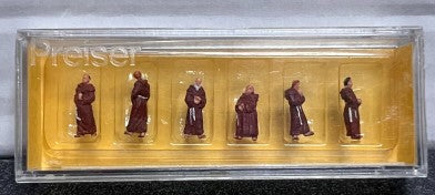 Preiser 9045 N Scale Catholic Franciscan Priests, Friars, & Monks Figures