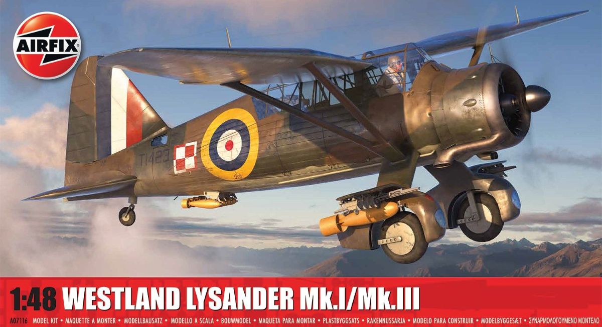 Airfix Products A07116 1:48 Westland Lysander MkI/III Aircraft Plastic Model Kit